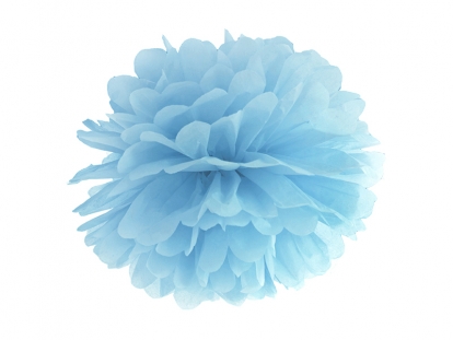 Papīra pompons, zilgans (35cm, 1 gab)