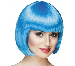 Parūka ar īsiem matiem, zila