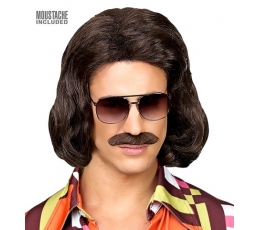 Parūka ar ūsām "70s Dandy"