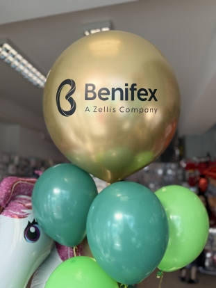 Personalizēta uzlīme uz balona "Benifex"