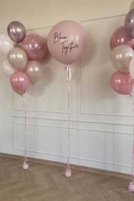 Personalizēta uzlīme uz balona "Bloom Together''