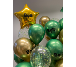 Personalizēta uzlīme uz balona "Bolt"
