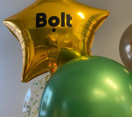 Personalizēta uzlīme uz balona "Bolt" 1