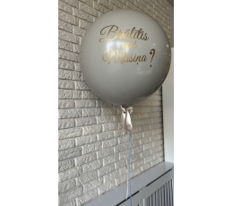 Personalizēta uzlīme uz balona "Brālītis vai Māsiņa?''