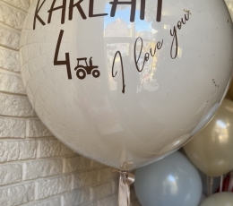   Personalizēta uzlīme uz balona "Karlam 4''