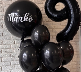 Personalizēta uzlīme uz balona "Marko'' 1