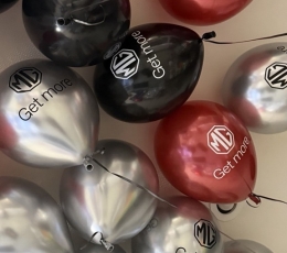Personalizēta uzlīme uz balona ''MG Get more''