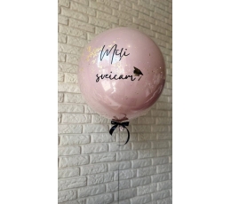 Personalizēta uzlīme uz balona "Mīļi sveicam''