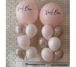 Personalizēta uzlīme uz balona "Nail Bar''