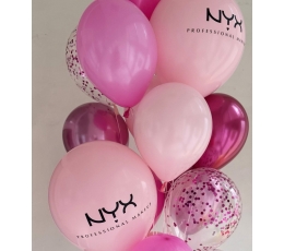 Personalizēta uzlīme uz balona "NYX''
