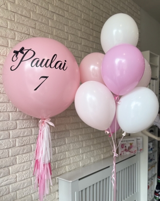 Personalizēta uzlīme uz balona "Paulai 7''
