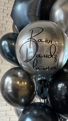 Personalizēta uzlīme uz balona "Raivi, daudz laimes''