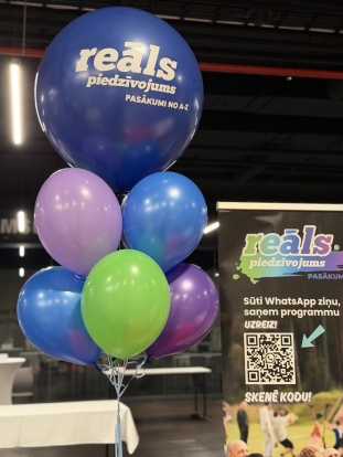 Personalizēta uzlīme uz balona "Reāls piedzīvojums"