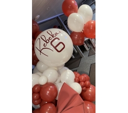 Personalizēta uzlīme uz balona "Rebekai 6''
