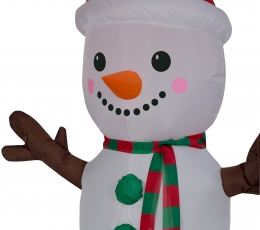 Piepūšama, izgaismota dekorācija "Sniegavīrs" (70x 45x120 cm / 3 LED) 1