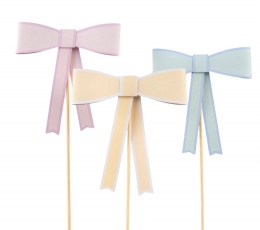 Piespraudes-dekorācijas "Pasteļlentes" (3 gab./22 cm)