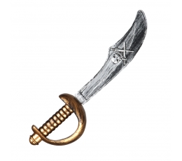 Pirātu zobens ar galvaskausu (37 cm)