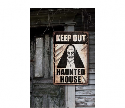 Plakāts "Keep out - Haunted House" (24X36 cm)