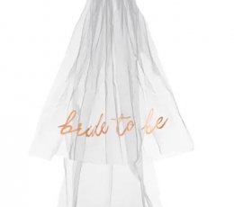 Plīvurs "Bride to be" (63 cm)
