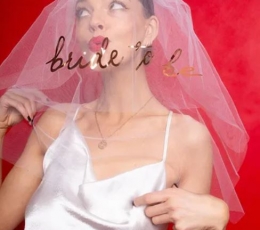 Plīvurs "Bride to be" (63 cm) 1 Plīvurs "Bride to be" (63 cm) 1