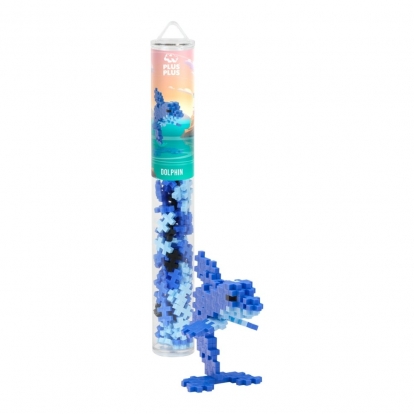 Plus Plus konstruktora komplekts "Krāsainais delfīns", 100 detaļas