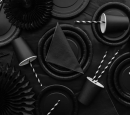 Glāzītes, melnas (6 gab./250 ml) 1