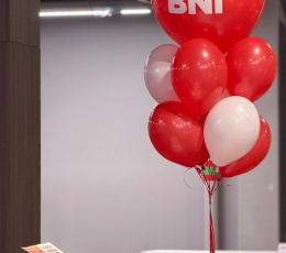 Personalizēta uzlīme uz balona "BNI" 1