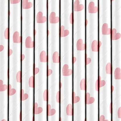 Salmiņi, rozā sirsniņas (10 gab.)