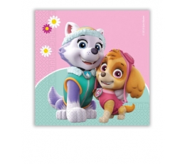 Salvetes "Paw Patrol", rozā (20 gab.)