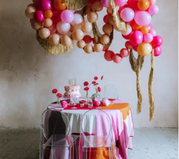 Savienojamie baloni, rozā (20 gab.) 1