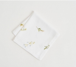 Salvete "Lamina", balta auduma (45×45 cm)