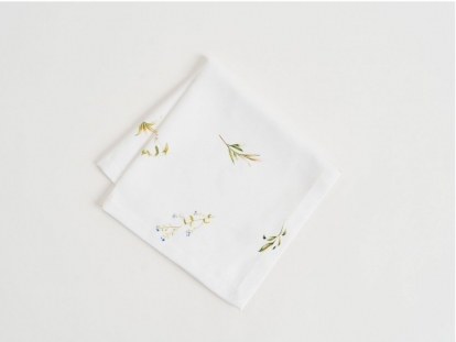 Salvete "Lamina", balta auduma (45×45 cm)