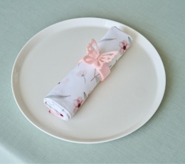 Salvešu gredzeni "Rozā tauriņš" (6 gab.) 3