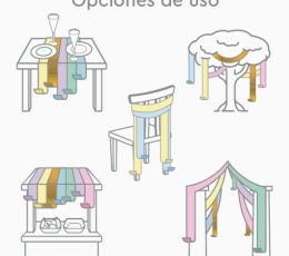 Sienas dekors no kreppapīra, pasteļtoņos 2