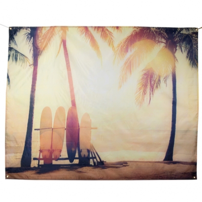 Sienas dekors-plakāts "Beach & Surf" (1,50 x 1,90 m)