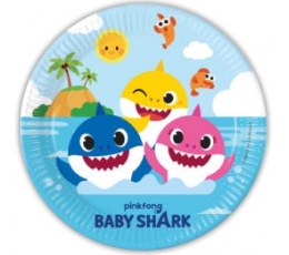 Šķīvīši "Baby Shark" (8 gab./23 cm)