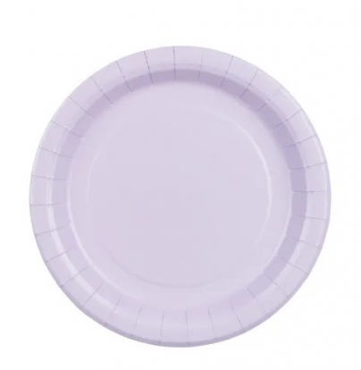 Šķīvīši ceriņkrāsas (6 gab./18 cm)