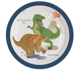 Šķīvīši "Dinozauri" (8 gab. / 22 cm)
