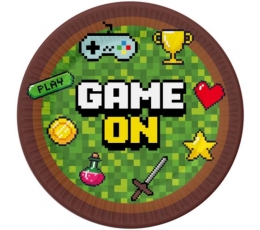 Šķīvīši "Game on" (6 gab./18 cm)