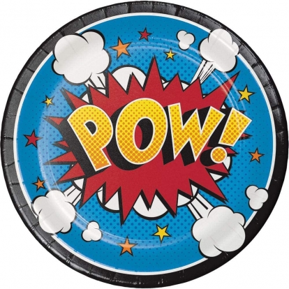 Šķīvīši "Hero power" (8 gab./17 cm)