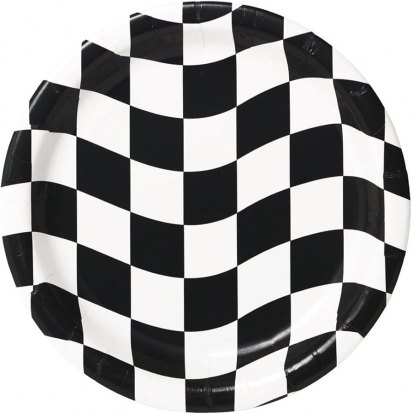 Šķīvīši "Melnbalts" (8 vnt./23 cm)