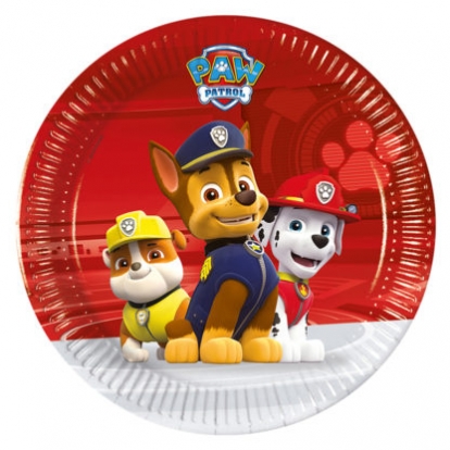 Šķīvīši "Paw Patrol" (8 gab/20 cm)