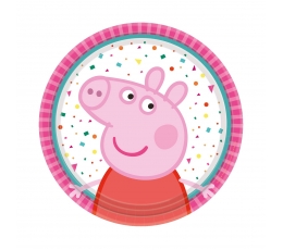 Šķīvīši "Peppa Pig", rozā (8 gab/18 cm)