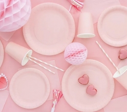 Šķīvīši, rozā (6 gab./18 cm) 1