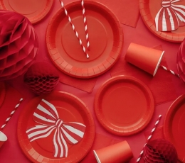 Šķīvīši, sarkani (6 gab./18 cm) 1