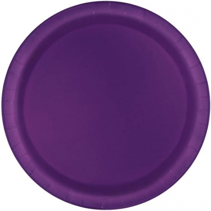 Šķīvīši, violeti (8 gab./17 cm)