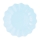 Šķīvīši-ziediņi, gaiši zili (8 gab/21 cm)- eko