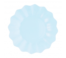 Šķīvīši-ziediņi, gaiši zili (8 gab/27 cm)- eko