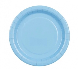 Šķīvīši, zili (6 gab./18 cm)