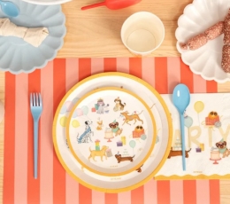 Šķīvji "Kucēna dzimšanas diena" (6 gab./17 cm) 2